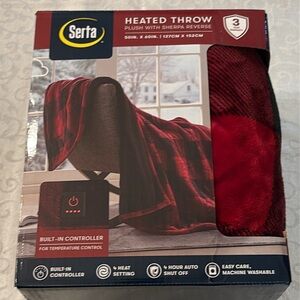 Serta Heated Electric Throw Blanket